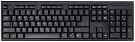 Texet Wired Basic Keyboard | Splash Proof | Ultra Soft Key Press | Windows and Mac Compatible