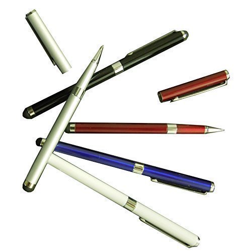 5 Stück universaler 2in1 Stylus Touch Pen Bedienstift mit Kugelschreiber für alle Smartphone und Tablet mit kapazitivem Display - Dealbude24