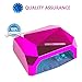 MatrixSight 36W UV Nail Dryer Manicure Machine Diamond Shaped CCFL & LED UV Nail Art Lamp Dryer Gel Polish Nail Art Curing Nails With Timer Both for Home Use and Professional Beauty Nail Salon (Rose)