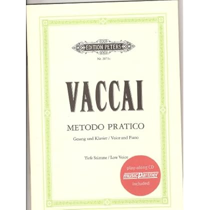 VACCAI metodo pratico Voix et piano Voix Graves + CD VACCAI metodo pratico Voix et piano Voix Graves + CD