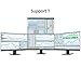 Price comparison product image Trading 4 Monitor Gold TV Stand