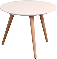 HomeTrends4You 172926 Couchtisch, H&ouml;he 36 cm / Durchmesser 50 cm, wei&szlig; matt