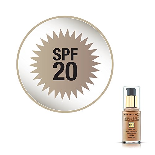 Max Factor All Day Flawless 3 in 1 Foundation 85 Caramel, 1er Pack (1x 30 ml) - 3