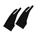 Produktbild Wei Shang Künstler-Handschuh, Gr. 2 Stück mit Nylon-Handschuhe für Grafik-Tablet mit, Nylon, Schwarz, Large