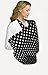 Breastfeeding Cover Nursing Cover Apron (white polka dot on black design)
