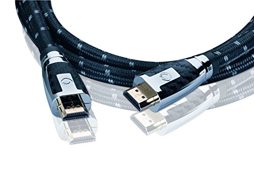 Oehlbach XXL Carb Connect MKII HDMI Kabel | UltraHD 4K 3D HDR | 18 Gbits | 2.0 2.0a 2.0b 1.4a kompatibel | schwarz/grau 2,20m - 2