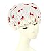 Mold Resistant Shower Cap Double Layers Waterproof Bath Cap Bowknot White/Red RS.1590.00