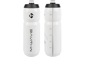 M-Wave Pbo 750 Botella, Unisex Adulto, Blanco, 40 cm