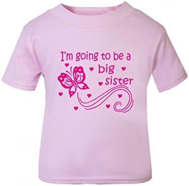 The Bees Tees I'm Going To Be A Big Sister T-Shirt Butterfly Design Baby And Child's T-Shirt (age 0-3 months to 11 years)