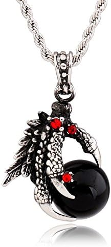 findout titanium steel inlaid vintage Alondra blackstone Pendant necklace, for women girls man,(f1125)