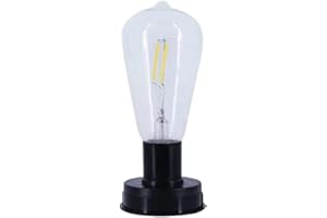 Cikiki 1 x żarówka solarna LED, 7 cm, filament wolframowy, automatyczna lampka nocna IP65, dekoracyjna, odporna na warunki atmosferyczne, oświetlenie ogrodowe