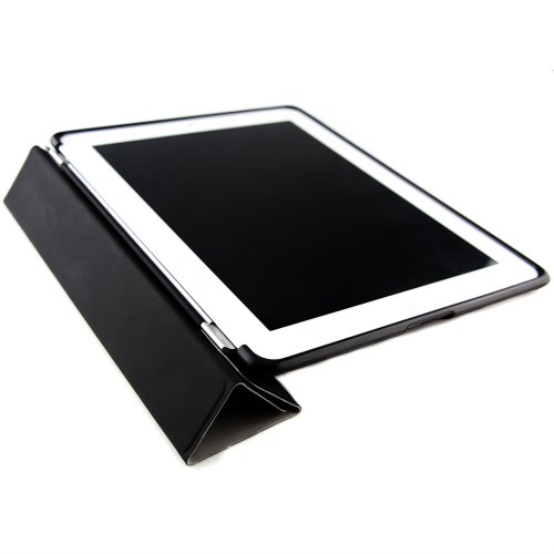kwmobile Hülle für Apple iPad 2 / 3 / 4 – Smartcover Kompatibles Backcover Case Tablet Schutzhülle TPU Silikon – Tabletcase Cover Schwarz - 5