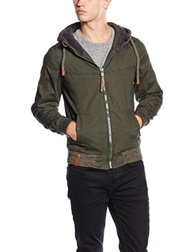 Naketano Herren Jacke Saksoffon Cekmek Ttrtt I Grn (Olive 18), Medium