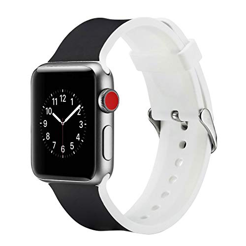 Preisvergleich Produktbild Für Apple Watch 3 Silikonarmband 42mm, Purple Angel iWatch 44mm Ersatzarmband Uhrenarmband Armbänder Fitness Smartwatch Sport Band Damen & Herren Replacement Wrist Strap Ersatzband mit Magnetverschluss für Apple iWatch 44mm & 42mm Series 4 / 3 / 2 / 1, Nike+, Sport, Edition