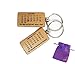 Price comparison product image Personalised Wooden Keyring, Calendar, Birthday, Anniversary, Boyfriend, Girlfriend