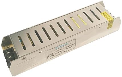 IKSACE 12V LED Power Supply Monitor Driver Home Use Adapter Industrial Transformer DC12V 10A 120W for LED Strip