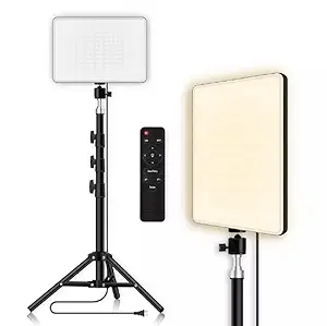 TECHBLAZE 11 Inch Camera LED Light for Photography Studio Light for Video Shooting LED Camera Flash Panel with Remote Control for Photoshoot Makeup Tutorials Live Streaming YouTube Videos