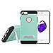 Produktbild CHENJUAN Farbgitter-Beschaffenheit für iPhone 7 TPU + PC Fall mit Stand (Farbe : Grün)