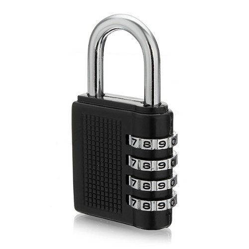 Preisvergleich Produktbild Zahlen-Vorhängeschloss ZB40 von WayGo, diebstahlsicher, schwarz