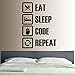 Produktbild 80x58cm 2019 Sticker Kililaya Computer Geek It Programmer Office Wall Decal Student Dorm Sticker Kinder Schlafzimmer Wallpaper X133