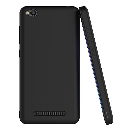 Funda Xiaomi Redmi 4A  AICEK Negro Silicona Fundas para Redmi 4A Carcasa Xiaomi Redmi 4A Negro Silicona Funda Case