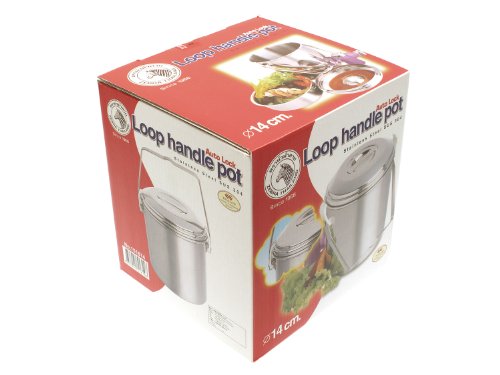 ZEBRA Edelstahl Bushcraft Kochtopf – Billy Can -, mit Einsatz – 14cm, 2 Liter, für 2 Personen - 6