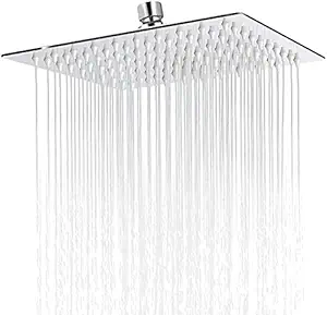 Gesto Ultra Slim Stainless Steel 8 INCH Overhead Shower (8 INCH SHOWER ONLY)