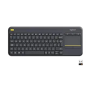 (Renewed) Logitech K400 Plus Wireless Keyboard (Black)