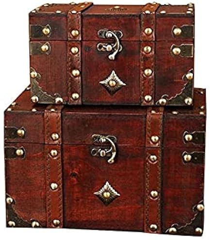 Lot De 4 Charnières à Loquet En Bronze Antique Sculpté Pour Boîte à