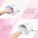 Nail Lamp, USpicy 24W White Light LED Nail Dryer for All Gel Polishes - UV, LED (Intuitive Finger Placement, 50,000 Hours of Use, LCD Display, Automatic Sensor)