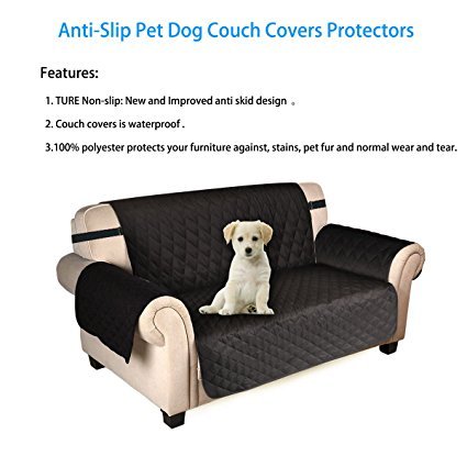 Preisvergleich Produktbild Sofa Saver Sofa Cover 2 SEATER Waterproof Anti-slip Black / Grey / Coffee