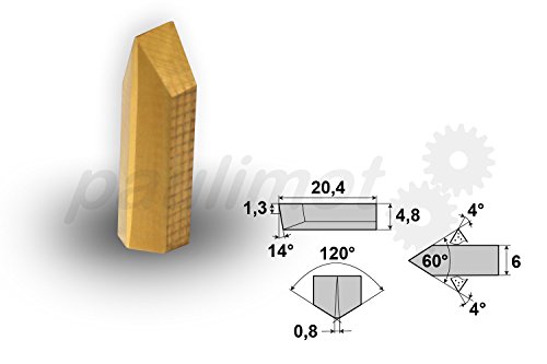 10 x PAULIMOT Wendeschneidplatte Wendeplatte JCL20-120A - 2