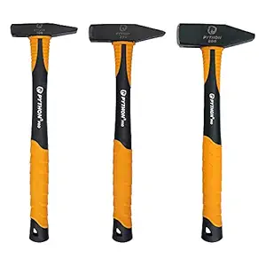 PythonPro Machinist Hammer 5G Fiberglass Handle 3 Pcs Set 100/300/800 GMS