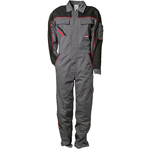 Planam Rallyekombi Highline, Größe 63, 1 Stück, schiefer / schwarz / rot, 2342063