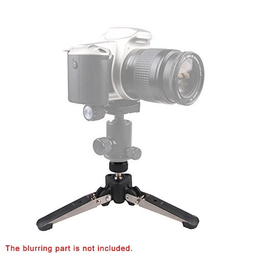 Andoer - Base de Tres Patas Universal para Soporte de cámaras DSLR, Plegable con Rosca de 3/8