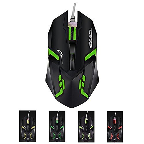 Gaming rat  n  greatever Wired rat  n de ordenador rat  n ergon  mico USB rat  n 6  botones para Pro Game Notebook  PC  para port  til  ordenador V3 Mouse