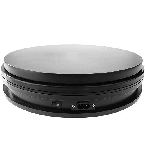 PrimeMatik - Plateau tournant Electrique 25 cm Noir