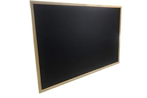 VETRINE INRETE Vetrineinrete® Lavagna con cornice in legno scrivibile con gesso gessetti gioco per bambini da scuola ufficio 60x90 cm 66987 P87