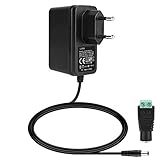 ✅12V Netzteil für viele Arten kleiner Haushaltselektronik,Zum Beispiel Router,Speaker,Hubs,LED strips,Telekom,T-Com,Speedport,Radiowecker,Scanner,Switch,ESCAM QD300,Handheld massage device und viele andere kompatible elektronische Geräte,die nicht aufgeführt sind.▶Bitte vergewissern Sie sich vor dem Kauf,dass Ihr Gerät kompatibel ist.