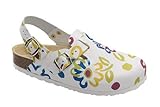 Weeger Clog m. Fersenriemen weiss Multi Gr. 37