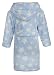 Babytown Baby Velvety Soft Star Print Hooded Dressing Gown Blue 12-18