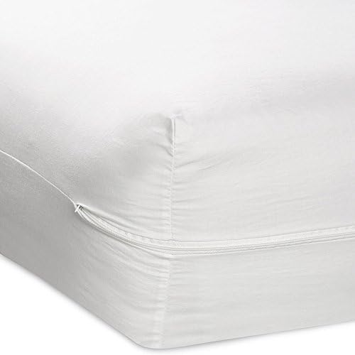 Better Home Zippered Fabric Mattress Cover White - King