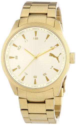 Puma Time Herren-Armbanduhr XL Indicator Metal Gold Analog Quarz Edelstahl PU102601006 Puma Time Herren-Armbanduhr XL Indicator Metal Gold Analog Quarz Edelstahl PU102601006