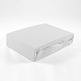 Frottee Spannbettlaken 70 x 140 cm weiß Laken Bettlaken Babybett Spannbetttuch Betttuch