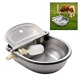 Edelstahl Automatische Waterer Bowl Horse Cattle Ziege Schaf Schwein Hund Schwimmerventil Wasser Trog Farm Supplies.
