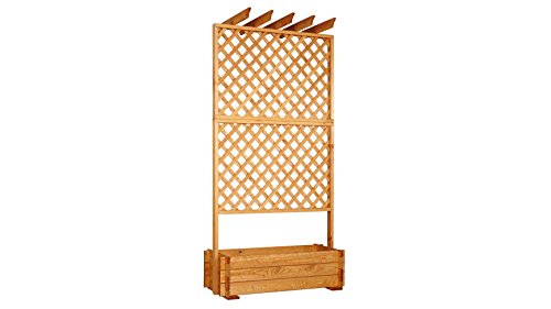 PROMADINO Holzspalier Pergola mit Rankkasten 140×200 cm 1 Stk., 200 cm - 3