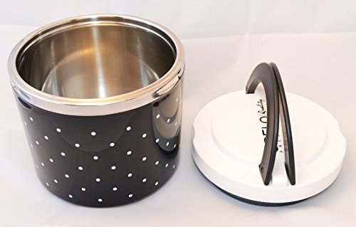 630 ml Lunchbox Suppe Lebensmittel Essen Edelstahl Isolierte Schwarz