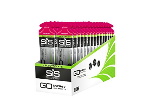 Science in Sport Sis Go Gel Isotonico Energetico con Elettroliti, Gusto Lampone, Confezione da 30 x 60 ml