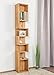 Produktbild Regal Wooden Nature 130 Eiche massiv - 180 x 25 x 18 cm (H x B x T)