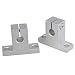 Produktbild cnbtr Silber Aluminium Legierung Sk8 8 mm Innen Dia Lineare Schiene Schaft Support Tisch CNC 2 Stück